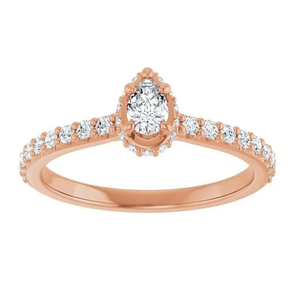 Hidden Halo-Style Engagement Ring Image 3 Don's Jewelry & Design Washington, IA