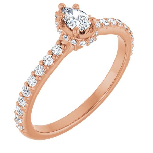 Hidden Halo-Style Engagement Ring