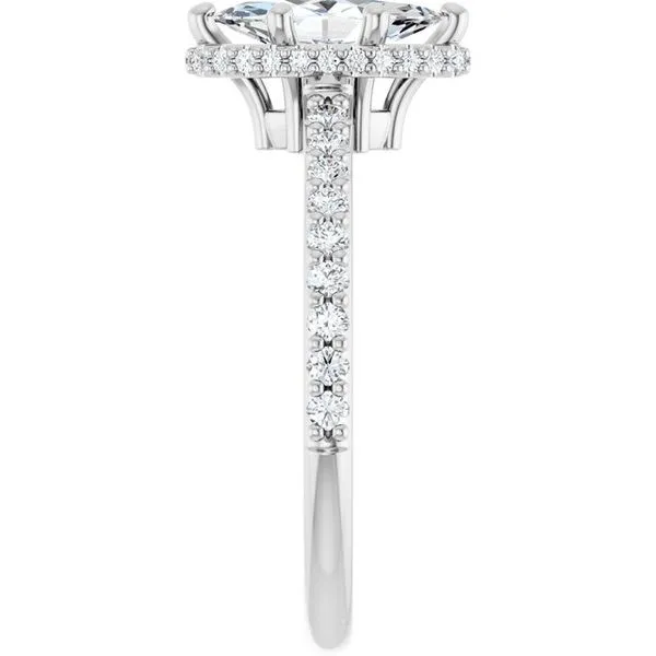 Hidden Halo-Style Engagement Ring Image 4 J. West Jewelers Round Rock, TX