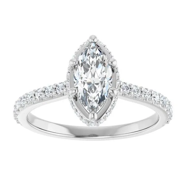 Hidden Halo-Style Engagement Ring Image 3 Raleigh Diamond Fine Jewelry Raleigh, NC