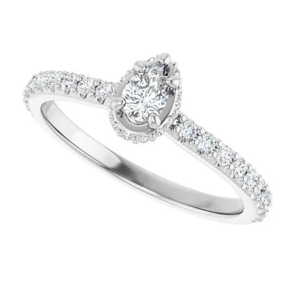 Hidden Halo-Style Engagement Ring Image 5 Futer Bros Jewelers York, PA