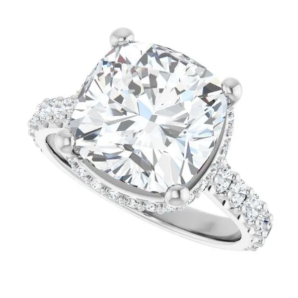 Hidden Halo-Style Engagement Ring Image 5 Ocean View Jewelers Millville, DE