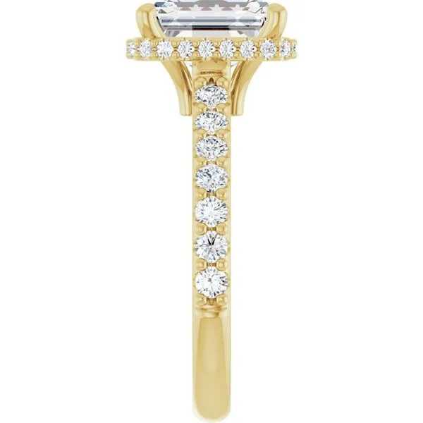 Hidden Halo-Style Engagement Ring Image 4 Clater Jewelers Louisville, KY