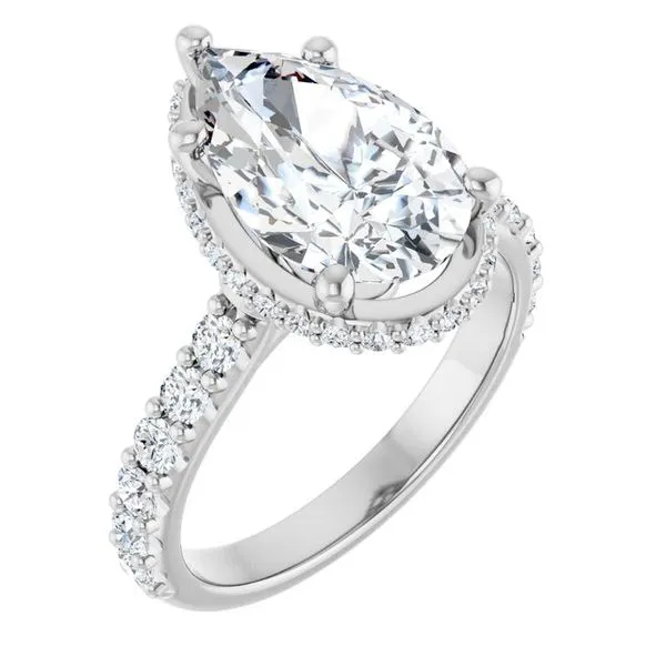Hidden Halo-Style Engagement Ring