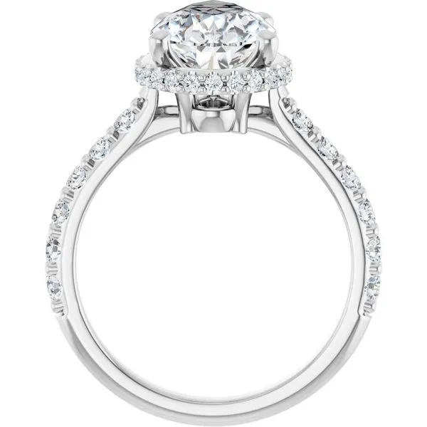 Hidden Halo-Style Engagement Ring Image 2 Don's Jewelry & Design Washington, IA