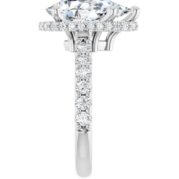 Hidden Halo-Style Engagement Ring Image 4 Natale Jewelers Sewell, NJ