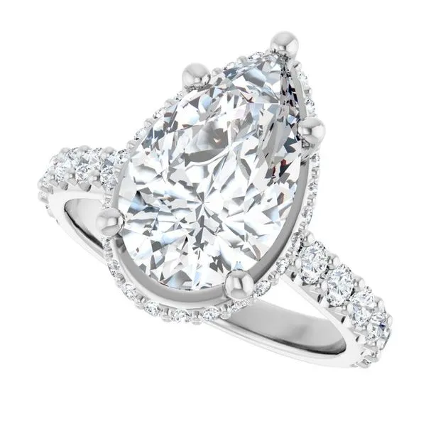 Hidden Halo-Style Engagement Ring Image 5 Raleigh Diamond Fine Jewelry Raleigh, NC