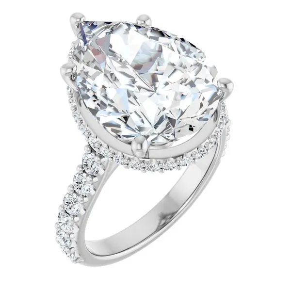 Hidden Halo-Style Engagement Ring Morin Jewelers Southbridge, MA