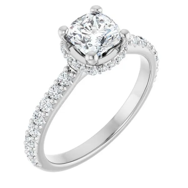 Hidden Halo-Style Engagement Ring J. Thomas Jewelers Rochester Hills, MI