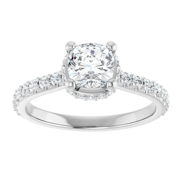 Hidden Halo-Style Engagement Ring Image 3 Vulcan's Forge LLC KANSAS CITY, MO
