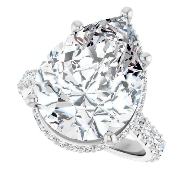 Hidden Halo-Style Engagement Ring Image 5 Don's Jewelry & Design Washington, IA