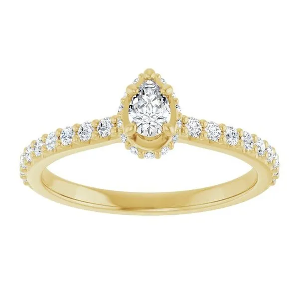 Hidden Halo-Style Engagement Ring Image 3 J. Thomas Jewelers Rochester Hills, MI