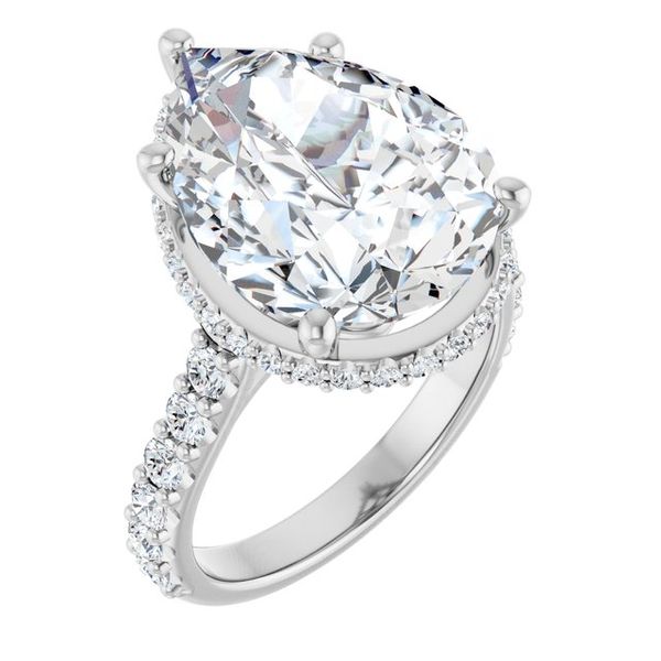 Hidden Halo-Style Engagement Ring