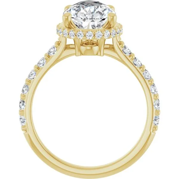 Hidden Halo-Style Engagement Ring Image 2 Austin's Fine Diamonds & Jewelry Lyndhurst, NJ