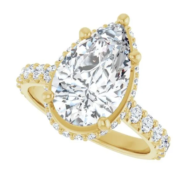 Hidden Halo-Style Engagement Ring Image 5 Don's Jewelry & Design Washington, IA