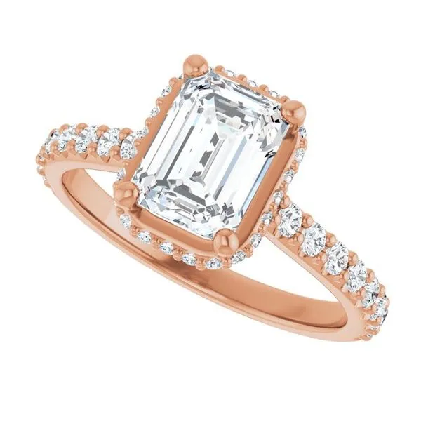 Hidden Halo-Style Engagement Ring Image 5 Don's Jewelry & Design Washington, IA