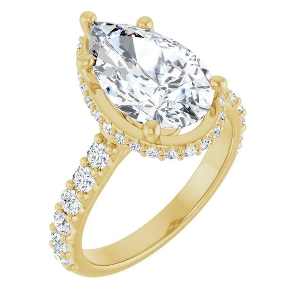 Hidden Halo-Style Engagement Ring