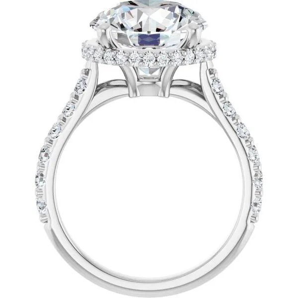 Hidden Halo-Style Engagement Ring Image 2 Vulcan's Forge LLC KANSAS CITY, MO