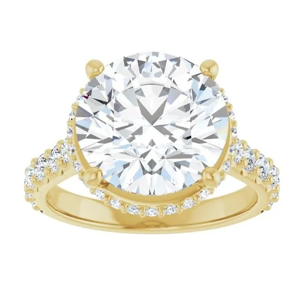 Hidden Halo-Style Engagement Ring Image 3 JF Jones Jewelers Rochester, NY