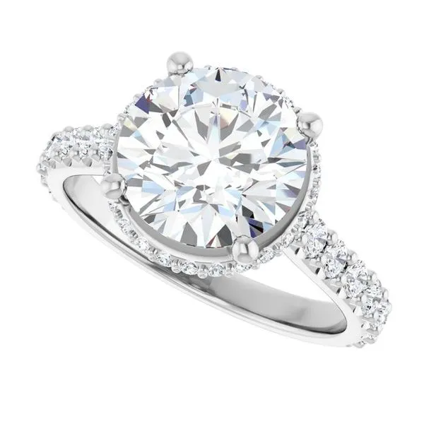 Hidden Halo-Style Engagement Ring Image 5 Futer Bros Jewelers York, PA