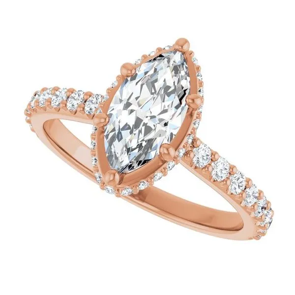 Hidden Halo-Style Engagement Ring Image 5 Don's Jewelry & Design Washington, IA