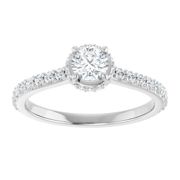 Hidden Halo-Style Engagement Ring Image 3 Futer Bros Jewelers York, PA