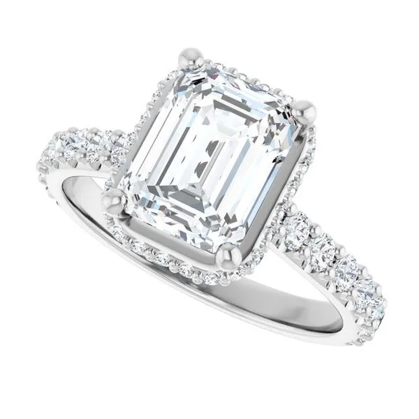 Hidden Halo-Style Engagement Ring Image 5 Paul James Jewelers Angels Camp, CA