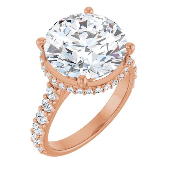 Hidden Halo-Style Engagement Ring