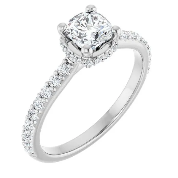 Hidden Halo-Style Engagement Ring JF Jones Jewelers Rochester, NY
