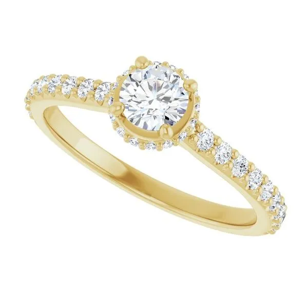 Hidden Halo-Style Engagement Ring Image 5 Morin Jewelers Southbridge, MA