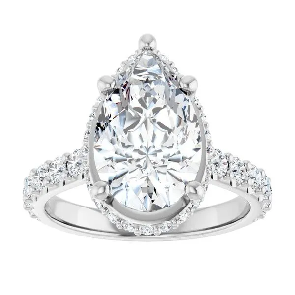 Hidden Halo-Style Engagement Ring Image 3 Vulcan's Forge LLC KANSAS CITY, MO