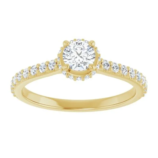 Hidden Halo-Style Engagement Ring Image 3 Austin's Fine Diamonds & Jewelry Lyndhurst, NJ