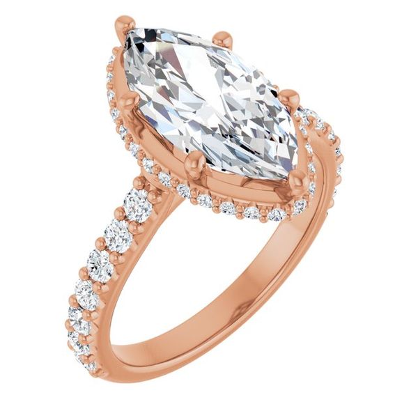 Hidden Halo-Style Engagement Ring