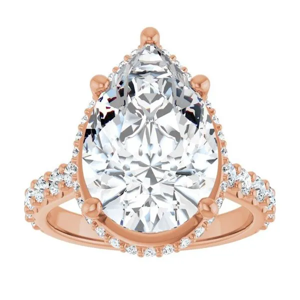 Hidden Halo-Style Engagement Ring Image 3 Ocean View Jewelers Millville, DE