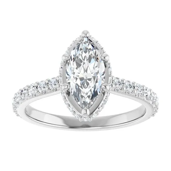 Hidden Halo-Style Engagement Ring Image 3 Natale Jewelers Sewell, NJ