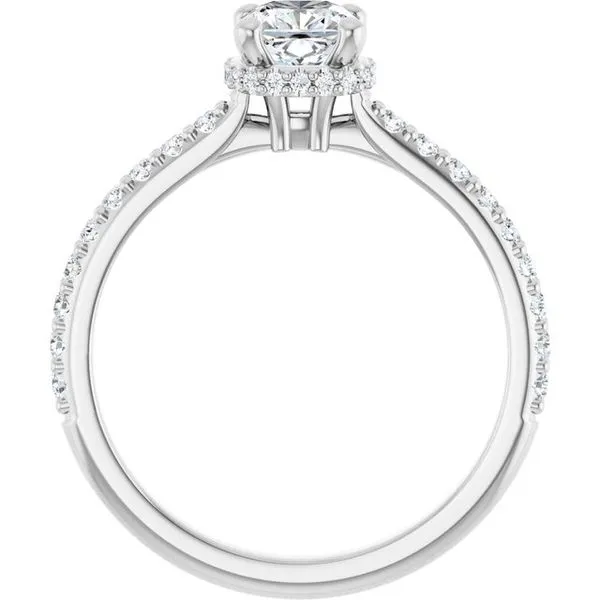 Hidden Halo-Style Engagement Ring Image 2 Raleigh Diamond Fine Jewelry Raleigh, NC