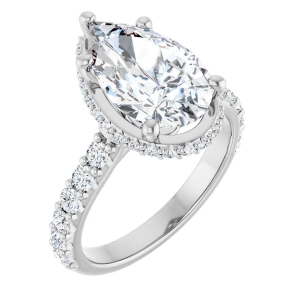 Hidden Halo-Style Engagement Ring