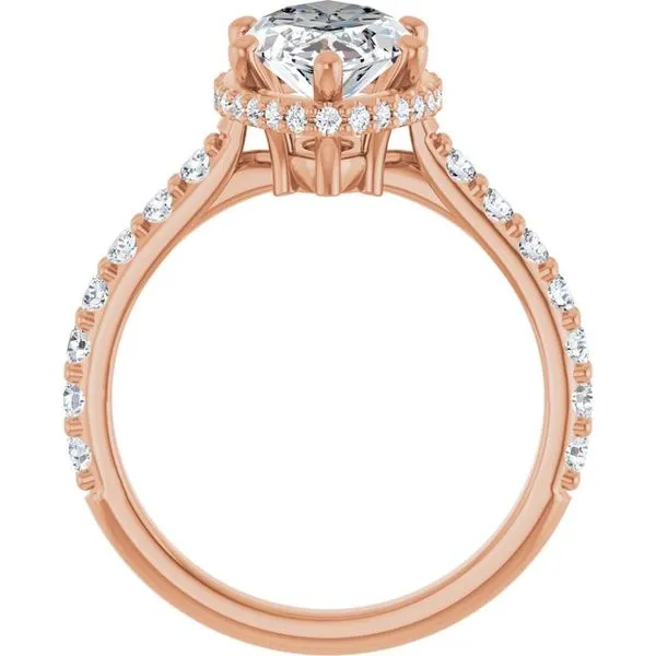 Hidden Halo-Style Engagement Ring Image 2 Hudson Valley Goldsmith New Paltz, NY