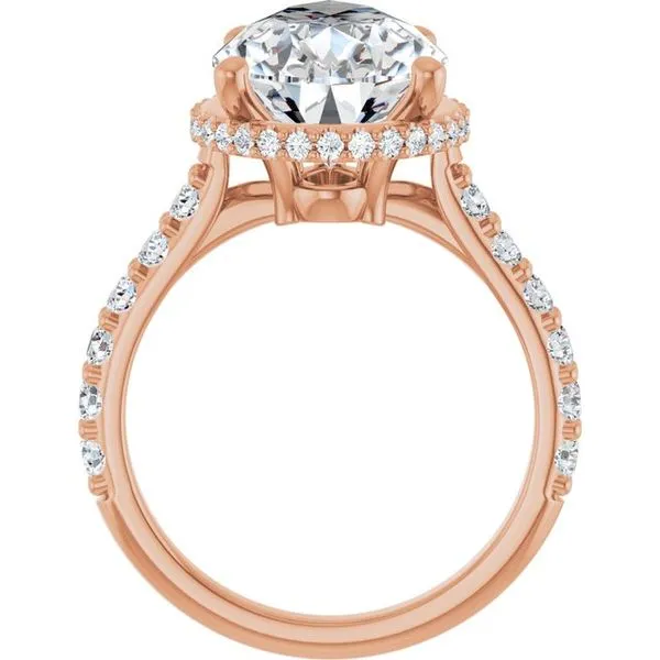 Hidden Halo-Style Engagement Ring Image 2 Collard Jewelers League City, TX