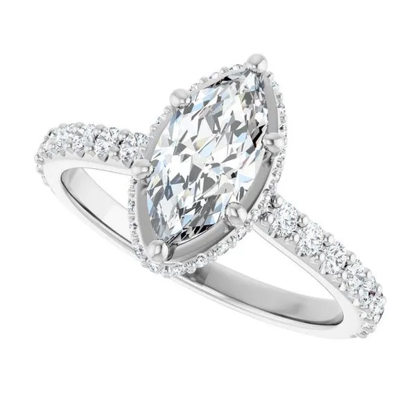 Hidden Halo-Style Engagement Ring Image 5 Paul James Jewelers Angels Camp, CA