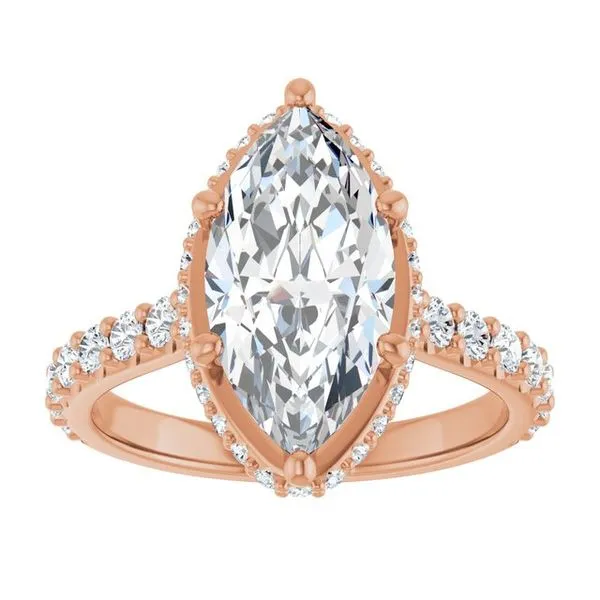 Hidden Halo-Style Engagement Ring Image 3 Don's Jewelry & Design Washington, IA