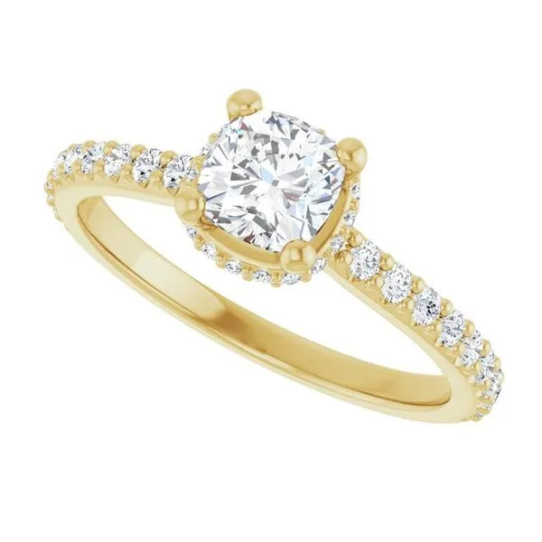Hidden Halo-Style Engagement Ring Image 5 Ocean View Jewelers Millville, DE