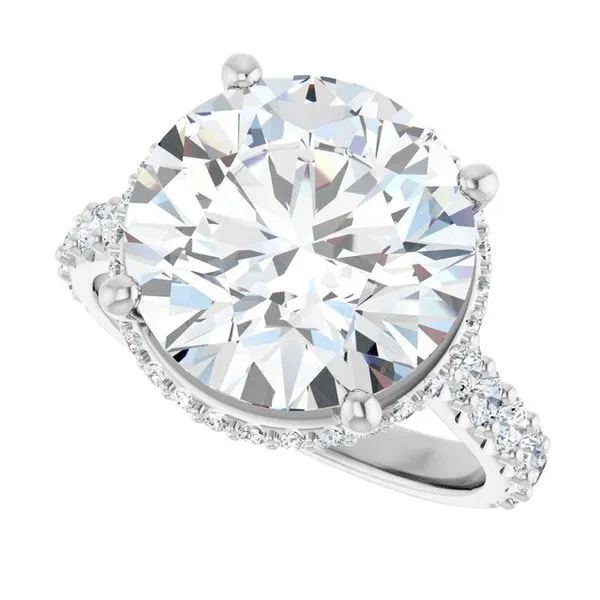 Hidden Halo-Style Engagement Ring Image 5 Arezzo Jewelers Elmwood Park, IL