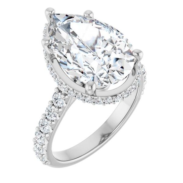 Hidden Halo-Style Engagement Ring
