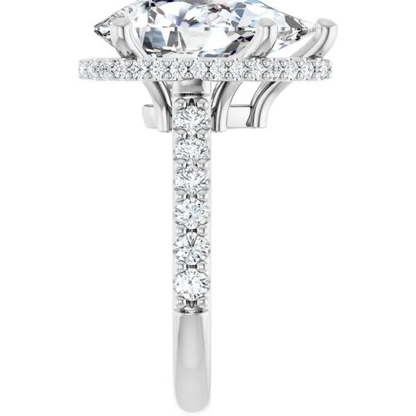 Hidden Halo-Style Engagement Ring Image 4 Don's Jewelry & Design Washington, IA