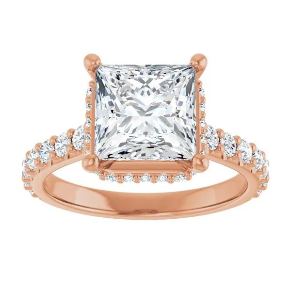 Hidden Halo-Style Engagement Ring Image 3 Don's Jewelry & Design Washington, IA