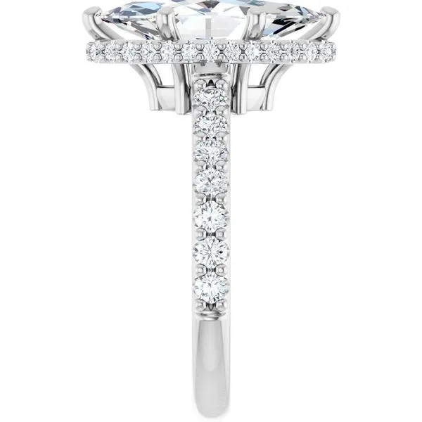 Hidden Halo-Style Engagement Ring Image 4 JF Jones Jewelers Rochester, NY