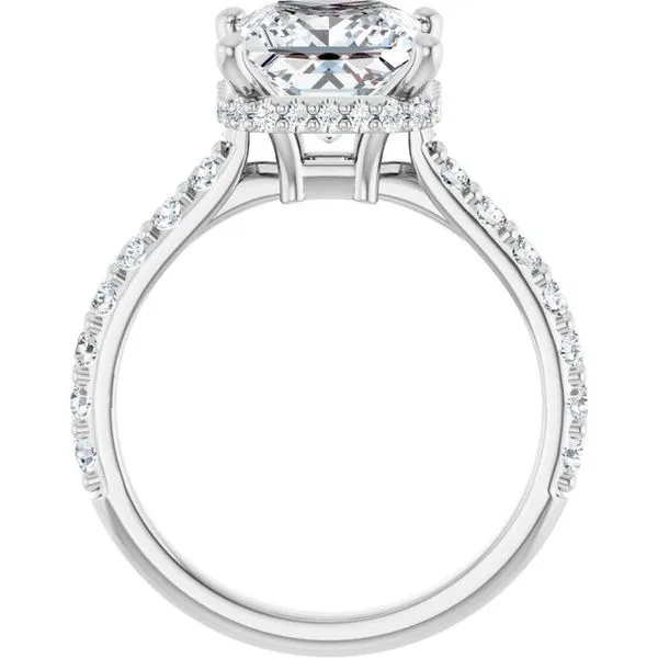 Hidden Halo-Style Engagement Ring Image 2 J. West Jewelers Round Rock, TX