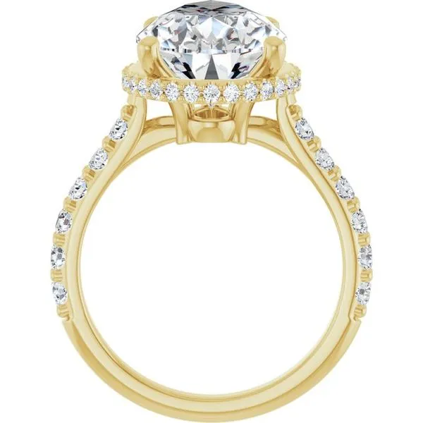 Hidden Halo-Style Engagement Ring Image 2 J. West Jewelers Round Rock, TX