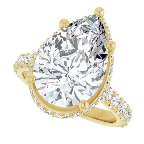 Hidden Halo-Style Engagement Ring Image 5 Don's Jewelry & Design Washington, IA